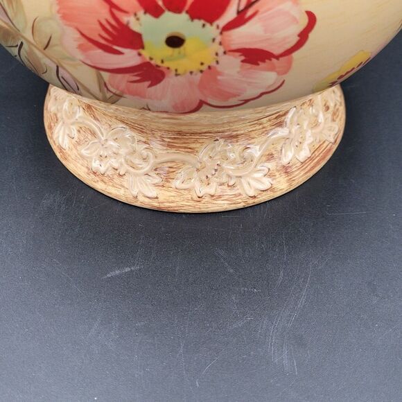 Burton & Burton Lowden Fields Ceramic Pitcher With Birds And Flowers - Picture 5 of 10